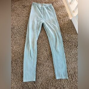 Gymboree Sky Blue Velour Leggings
